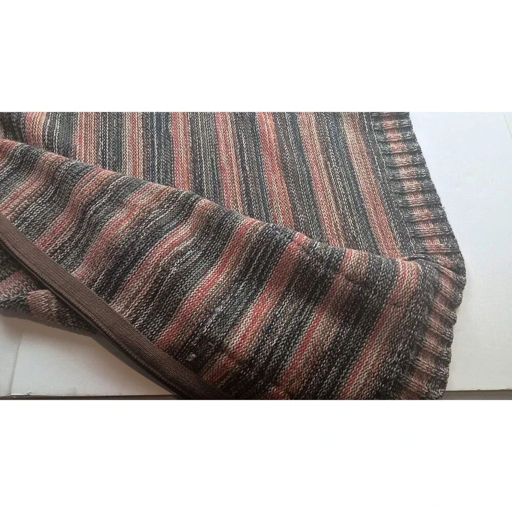 Vintage Express Womens Zipper Front Cardigan Sweater Size L Patches Grannycore - Picture 14 of 14